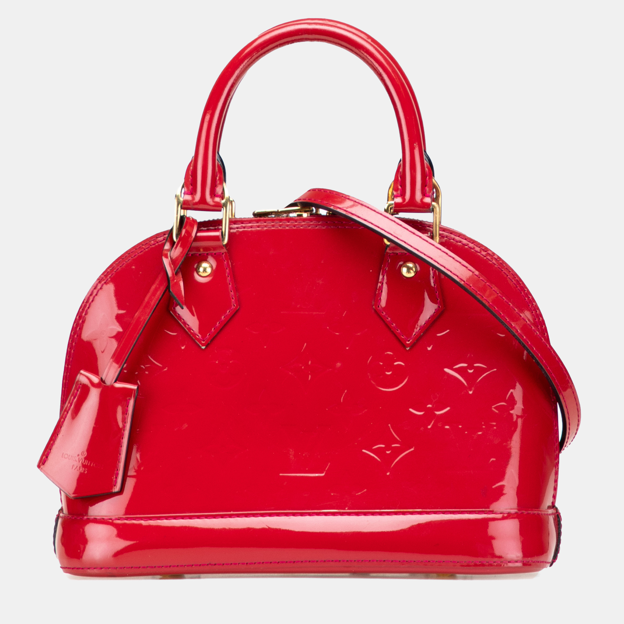 Louis Vuitton Red Monogram Vernis Alma BB Bag, Satchels - Luxury Closet catalog