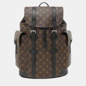 Louis Vuitton Christopher MM Monogram Macassar Coated Canvas Backpack, Backpacks - Luxury Closet catalog