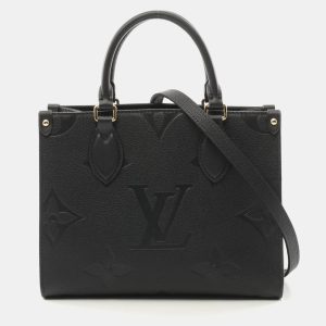 Louis Vuitton On-The-Go PM Black Monogram Empreinte Leather Tote Bag, Tote Handbags - Luxury Closet catalog