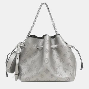 Louis Vuitton Bella Metallic Grey Mahina Leather Shoulder Bag, Handbags - Luxury Closet catalog