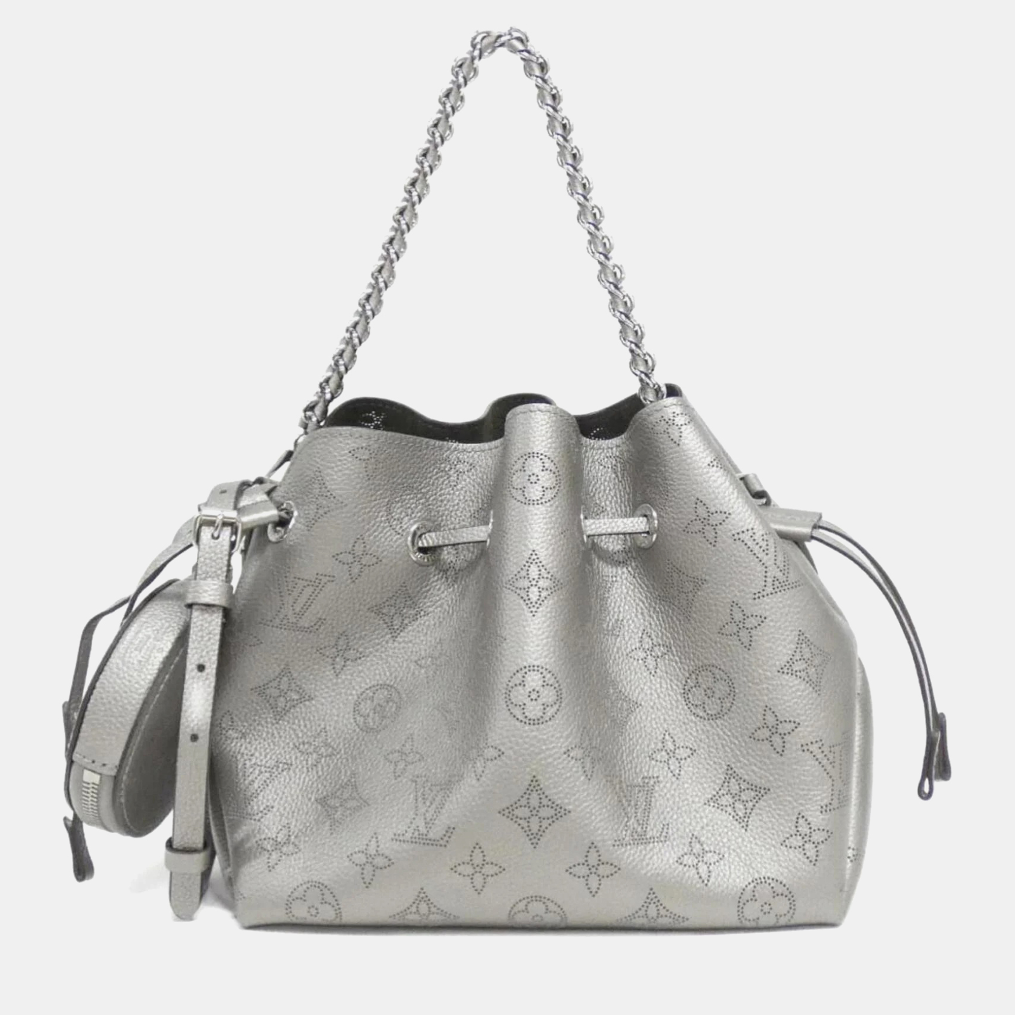 Louis Vuitton Bella Metallic Grey Mahina Leather Shoulder Bag, Handbags - Luxury Closet catalog