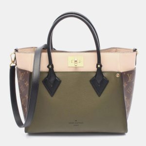 Louis Vuitton On My Side MM Khaki Ivory Monogram Canvas Tote Bag, Tote Handbags - Luxury Closet catalog