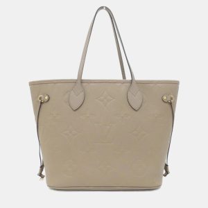 Louis Vuitton Neverfull MM Tourterelle Monogram Empreinte Leather Tote Bag, Tote Handbags - Luxury Closet catalog