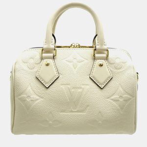 Louis Vuitton Speedy Bandouliere 20 Cream Monogram Empreinte Leather Boston Bag, Handbags - Luxury Closet catalog