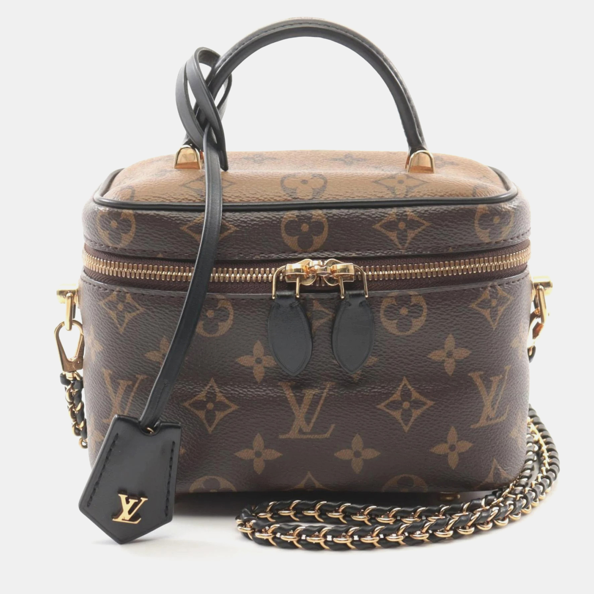 Louis Vuitton Vanity PM Brown Monogram Canvas Leather Handbag, Satchels - Luxury Closet catalog