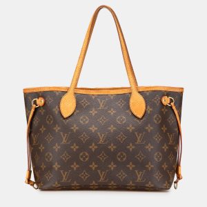 Louis Vuitton Brown Monogram Neverfull PM, Tote Handbags - Luxury Closet catalog
