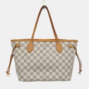Louis Vuitton Neverfull PM Off-white Damier Azur Canvas Tote Bag, Tote Handbags - Luxury Closet catalog