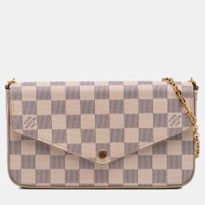 Louis Vuitton White Damier Azur Pochette Felicie, Shoulder Bags - Luxury Closet catalog
