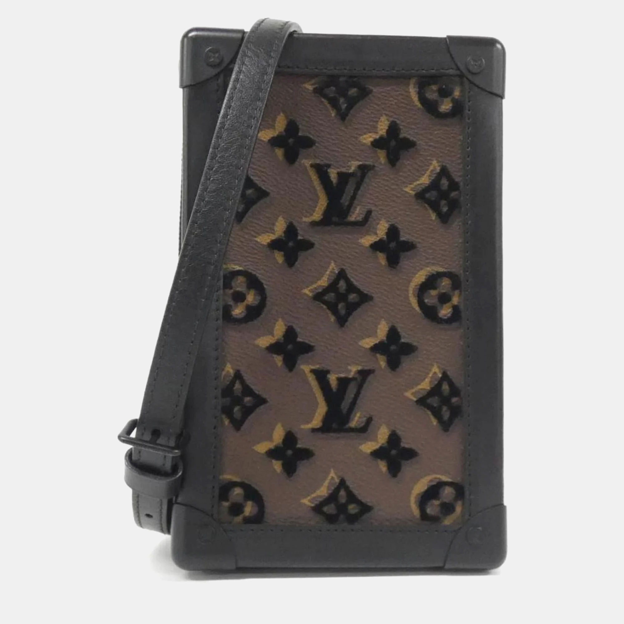 Louis Vuitton Tuffetage Vertical Soft Trunk Black Monogram Canvas Shoulder Bag, Handbags - Luxury Closet catalog