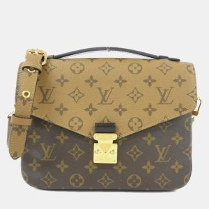 Louis Vuitton Pochette Metis MM Brown Monogram Reverse Shoulder Bag, Satchels - Luxury Closet catalog