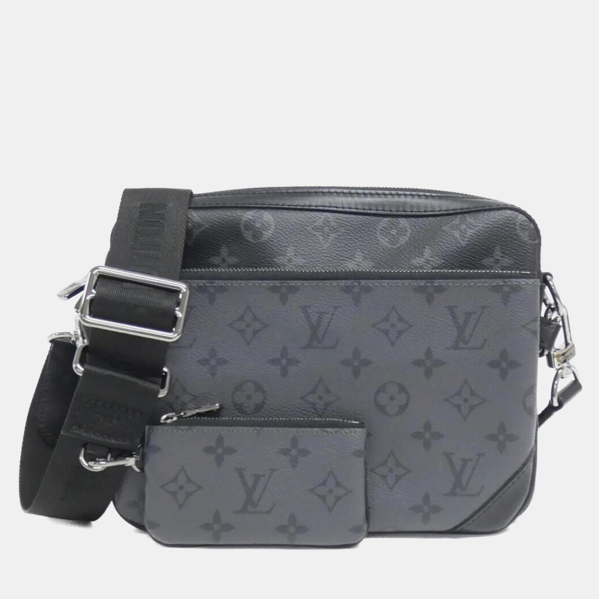 Louis Vuitton Trio Messenger Gris Monogram Eclipse Reverse Leather Shoulder Bag, Handbags - Luxury Closet catalog