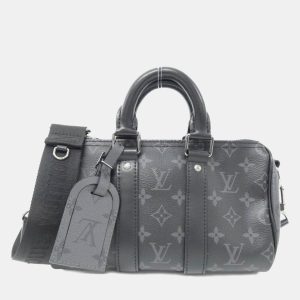 Louis Vuitton Keepall Bandouliere 25 Grey Canvas Boston Bag, Handbags - Luxury Closet catalog