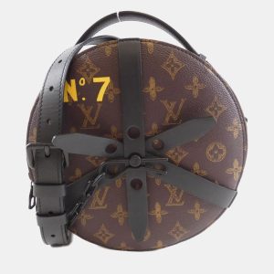 Louis Vuitton Wheel Box Brown Canvas Shoulder Bag, Handbags - Luxury Closet catalog