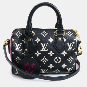 Louis Vuitton Speedy Bandouliere 20 Black/White/Pink Leather Boston Bag, Handbags - Luxury Closet catalog