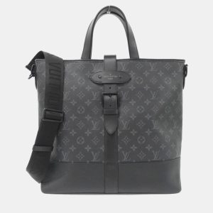 Louis Vuitton Saumur Black Monogram Eclipse Canvas Handbag, Tote Handbags - Luxury Closet catalog
