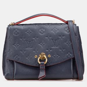 Louis Vuitton Navy Blue Monogram Empreinte Blanche BB, Satchels - Luxury Closet catalog