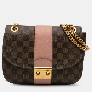 Louis Vuitton Brown Damier Ebene Cuir Taurillon Wight, Shoulder Bags - Luxury Closet catalog