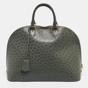 Louis Vuitton Light Green Ostrich Leather Alma GM Bag, Satchels - Luxury Closet catalog