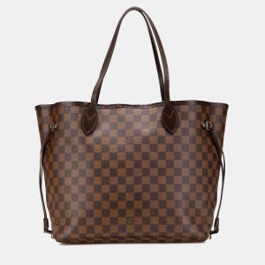 Louis Vuitton Brown Damier Ebene Neverfull MM Bag, Tote Handbags - Luxury Closet catalog