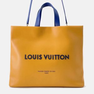 Louis Vuitton Shopper Tote Saffron Leather Size MM, Tote Handbags - Luxury Closet catalog