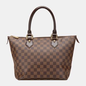 Louis Vuitton Brown Damier Ebene Saleya PM, Tote Handbags - Luxury Closet catalog