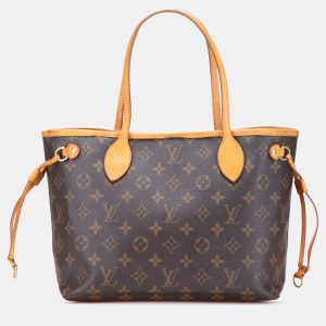 Louis Vuitton Brown Monogram Neverfull PM, Tote Handbags - Luxury Closet catalog