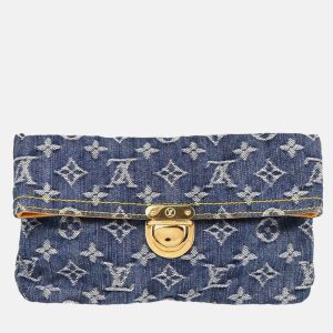 Louis Vuitton Pochette Plat Blue Monogram Denim Clutch Bag, Clutches & Special Occasion Bags - Luxury Closet catalog
