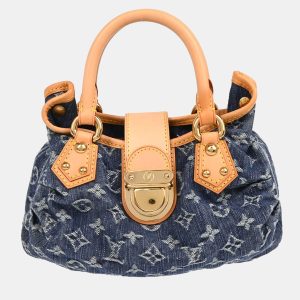 Louis Vuitton Pleaty Blue Monogram Denim Handbag, Satchels - Luxury Closet catalog
