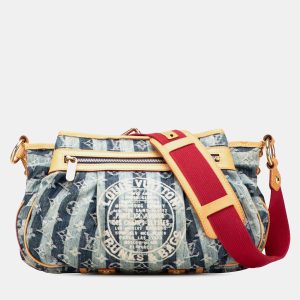 Louis Vuitton Blue Monogram Denim Porte Epaule Raye Cabas MM, Shoulder Bags - Luxury Closet catalog