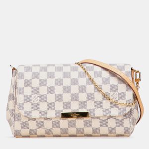 Louis Vuitton White Damier Azur Favorite MM, Satchels - Luxury Closet catalog