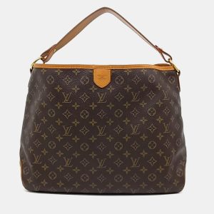 Louis Vuitton Brown Coated Canvas Delightful MM Bag, Tote Handbags - Luxury Closet catalog