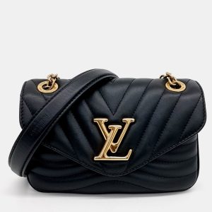 Louis Vuitton Black Leather New Wave Chain Shoulder Bag PM, Handbags - Luxury Closet catalog