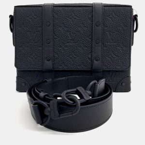 Louis Vuitton Black Leather Trunk Messenger Bag, Handbags - Luxury Closet catalog