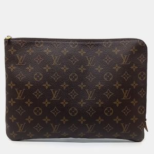 Louis Vuitton Brown Coated Canvas Monogram Etu Voyage MM bag, Wallets & Money Clips - Luxury Closet catalog