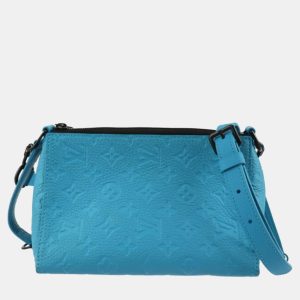 Louis Vuitton Blue Monogram Leather Empriente Triangle Tuffetage Shoulder Bag, Shoulder Bags - Luxury Closet catalog