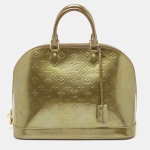 Louis Vuitton Vert Olive Monogram Vernis Leather Alma GM Bag, Satchels - Luxury Closet catalog