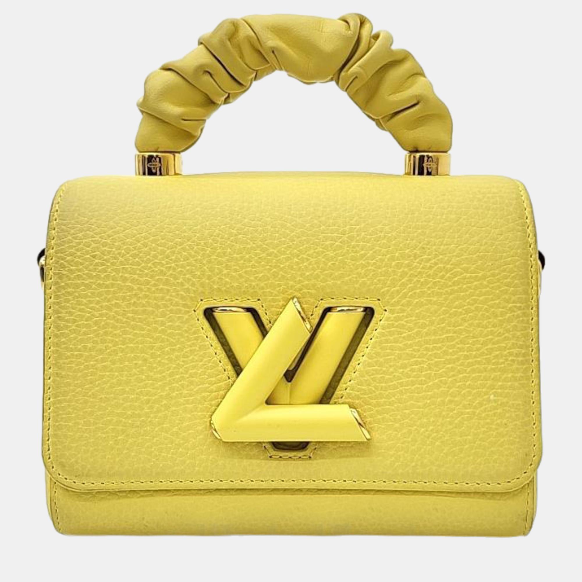 Louis Vuitton Yellow Leather Twist PM Top Handle Bag, Satchels - Luxury Closet catalog