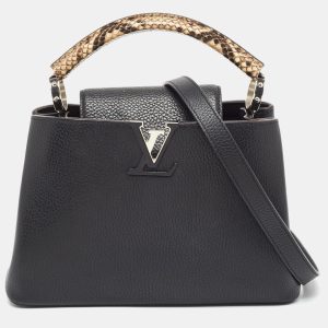 Louis Vuitton Black/Beige Taurillon Leather and Python Capucines BB Bag, Satchels - Luxury Closet catalog