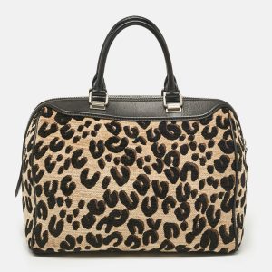 Louis Vuitton Beige/Black Leopard Print Jacquard Velvet Stephen Sprouse Speedy Bag, Satchels - Luxury Closet catalog