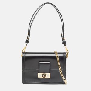 Louis Vuitton Black Leather Dauphine MM Bag, Shoulder Bags - Luxury Closet catalog