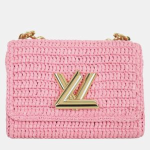 Louis Vuitton Pink Madagascan Raffia Twist PM Bag, Shoulder Bags - Luxury Closet catalog