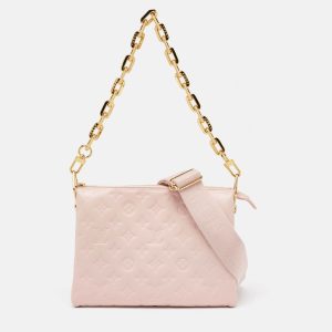 Louis Vuitton Soft Rose Pink Monogram Embossed Leather Coussin PM Bag, Shoulder Bags - Luxury Closet catalog