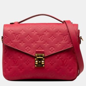 Louis Vuitton Red Monogram Empreinte Pochette Metis Shoulder Bag, Satchels - Luxury Closet catalog