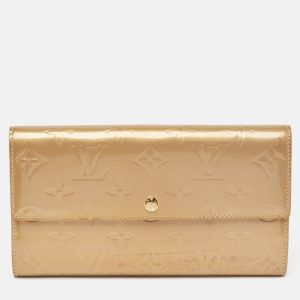 Louis Vuitton Beige Poudre Monogram Vernis Sarah Wallet, Wallets & Money Clips - Luxury Closet catalog
