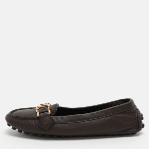 Louis Vuitton Brown Leather Oxford Loafers Size 36, Loafers & Slip-Ons - Luxury Closet catalog