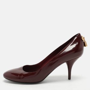 Louis Vuitton Burgundy Patent Leather Oh Really! Pumps Size 37.5, Pumps - Luxury Closet catalog
