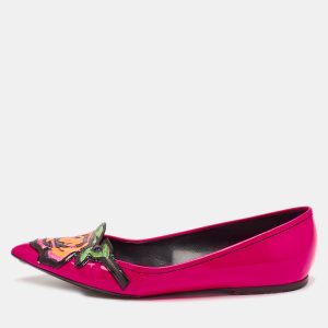 Louis Vuitton Pink Patent Leather Stephen Sprouse Rose Ballet Flats Size 35.5, Flats - Luxury Closet catalog