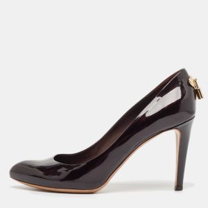 Louis Vuitton Burgundy Patent Leather Oh Really! Platform Pumps Size 38.5, Pumps - Luxury Closet catalog