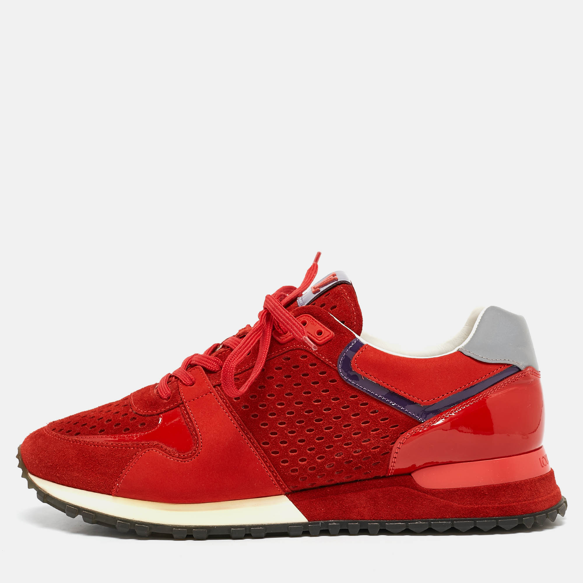 Louis Vuitton Red Patent Leather and Suede Run Away Low Top Sneakers Size 40, Athletic Shoes & Sneakers - Luxury Closet catalog