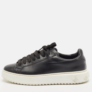 Louis Vuitton Black Leather Time Out Low Top Sneakers Size 38.5, Athletic Shoes & Sneakers - Luxury Closet catalog